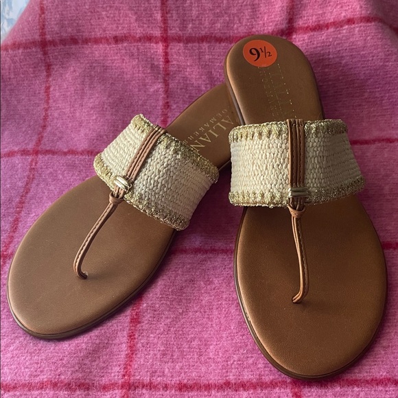 Alfani Women's Brown and Cream Sandals - Picture 1 of 8